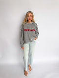 Hailey Americana Striped Crewneck
