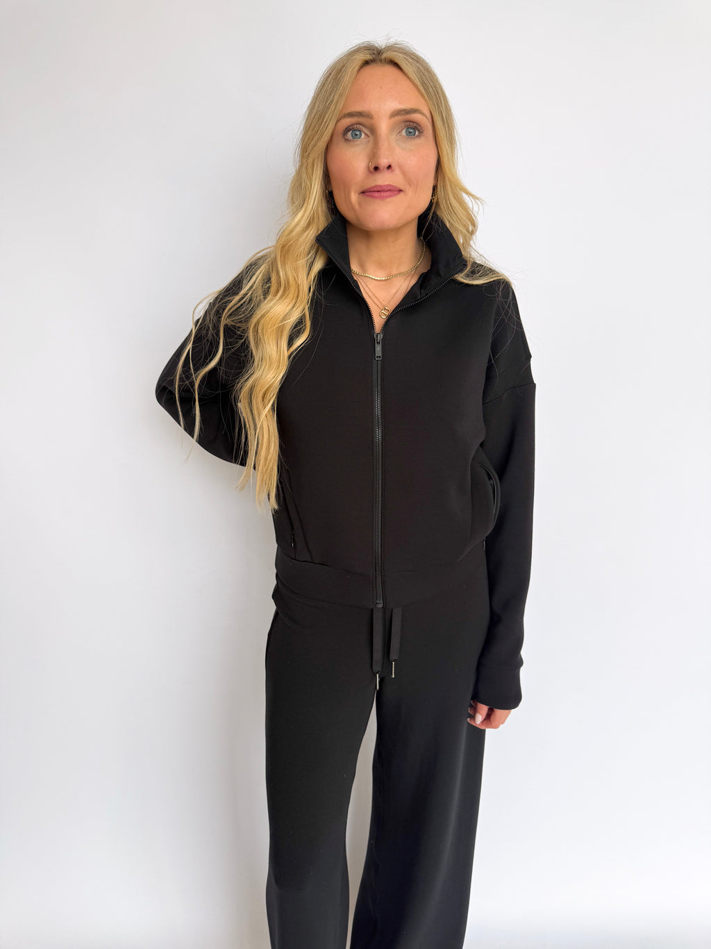 Spanx AirEssentials Track Jacket in Black