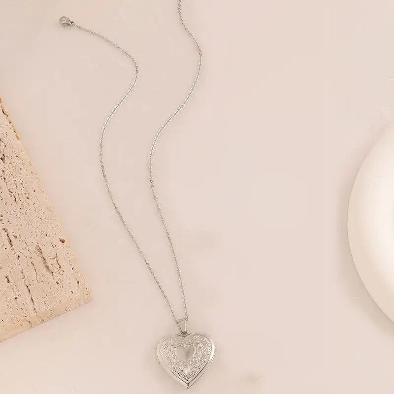 Leighton 18K Tarnish Free Locket in Silver