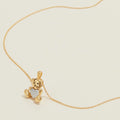 Valentina Teddy Bear Necklace in Gold