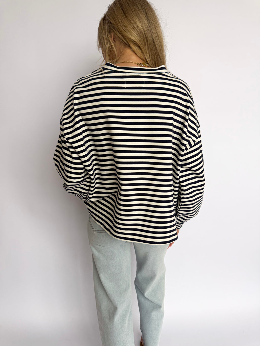 Hailey Americana Striped Crewneck