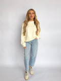 Arbor Mineral Washed Crew Neck in Cream