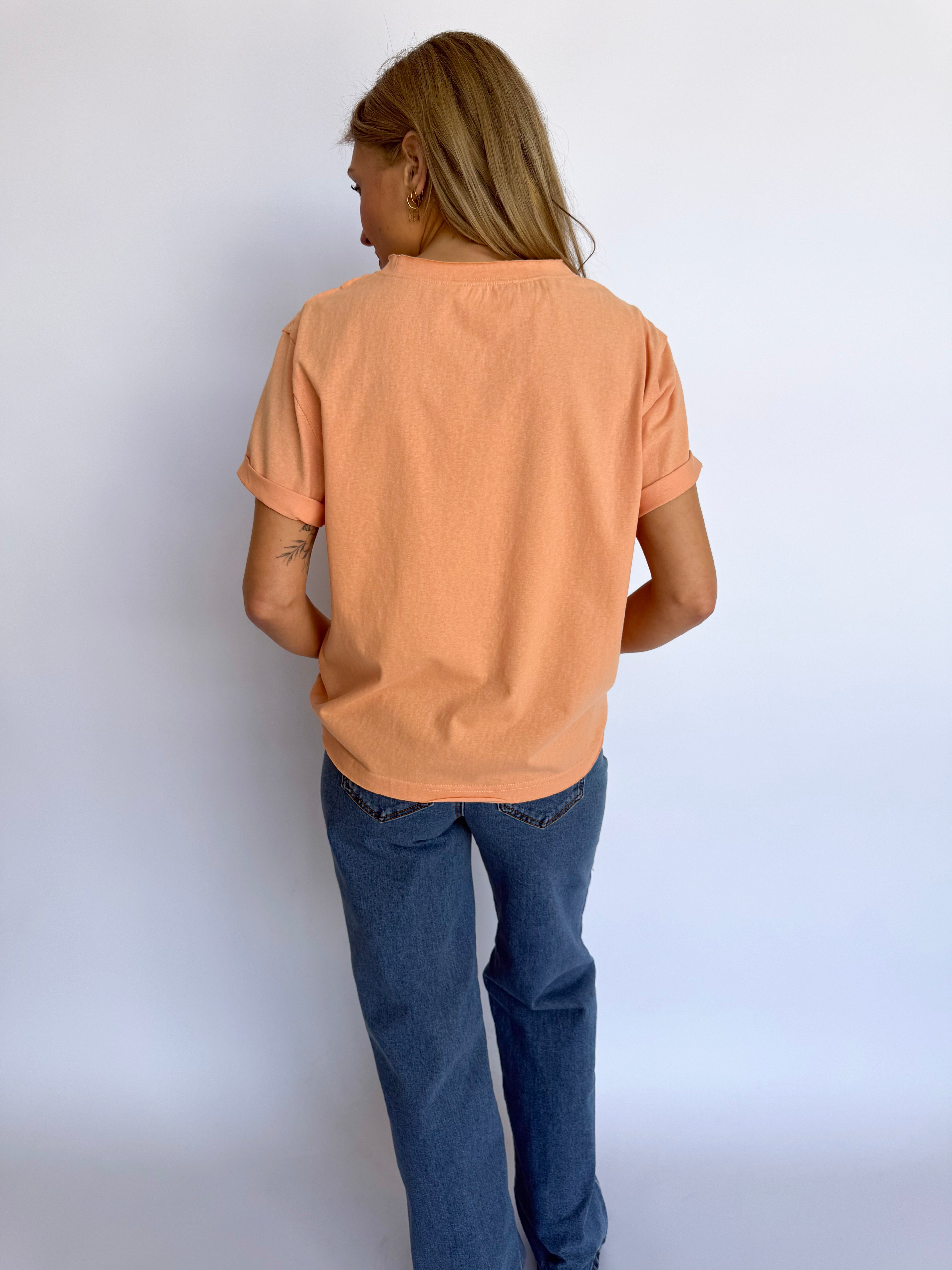 Mali Baby Tee in Peaches