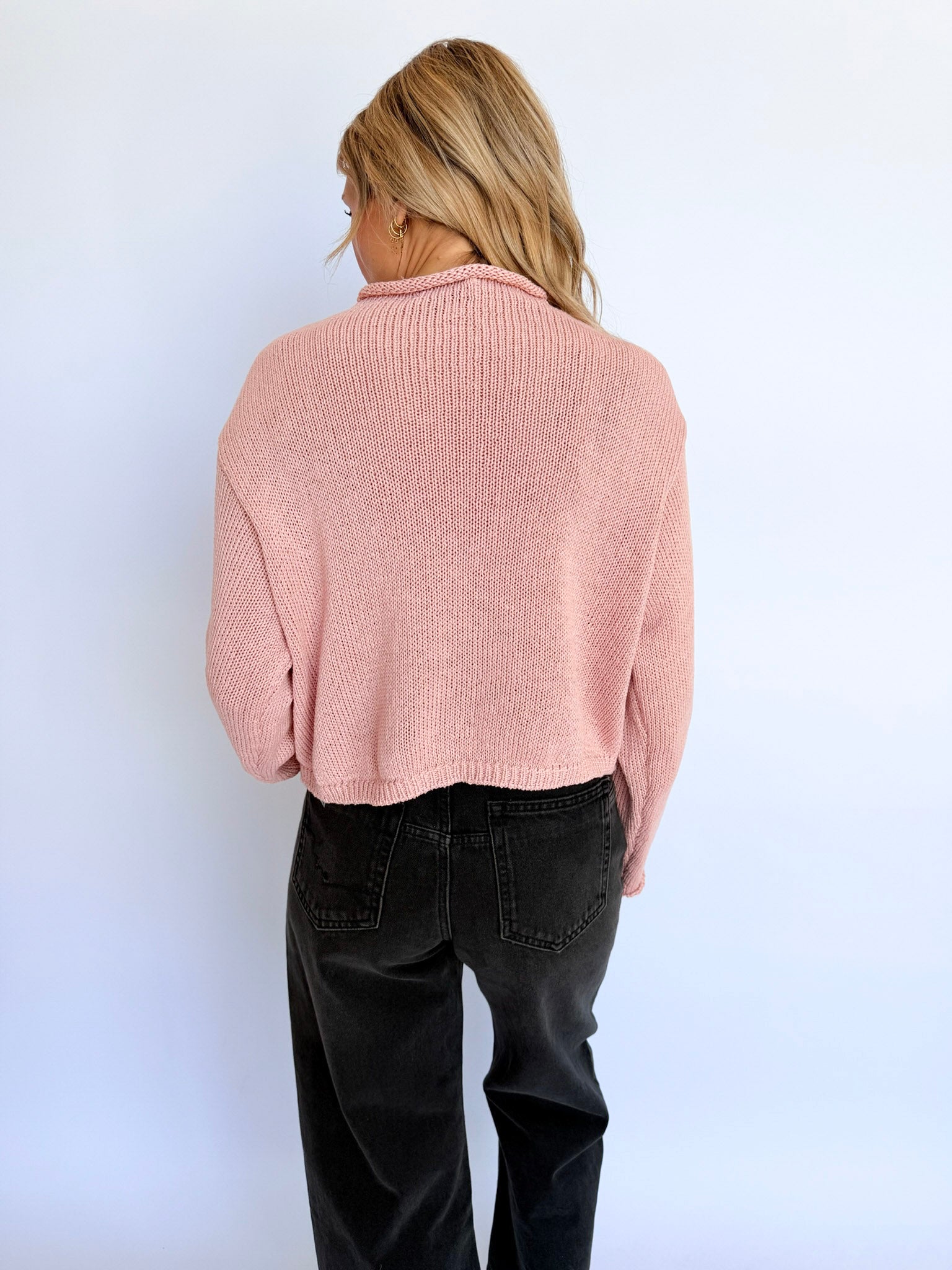 Lennox Knit Cardigan in Rose