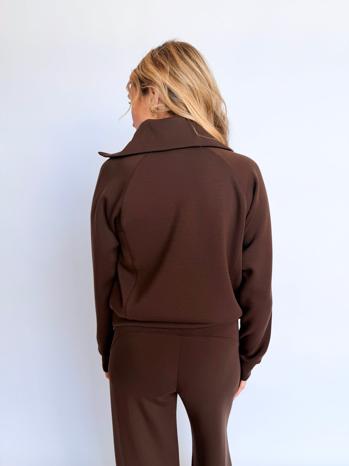 Spanx AirEssentials Track Jacket in Umber Root