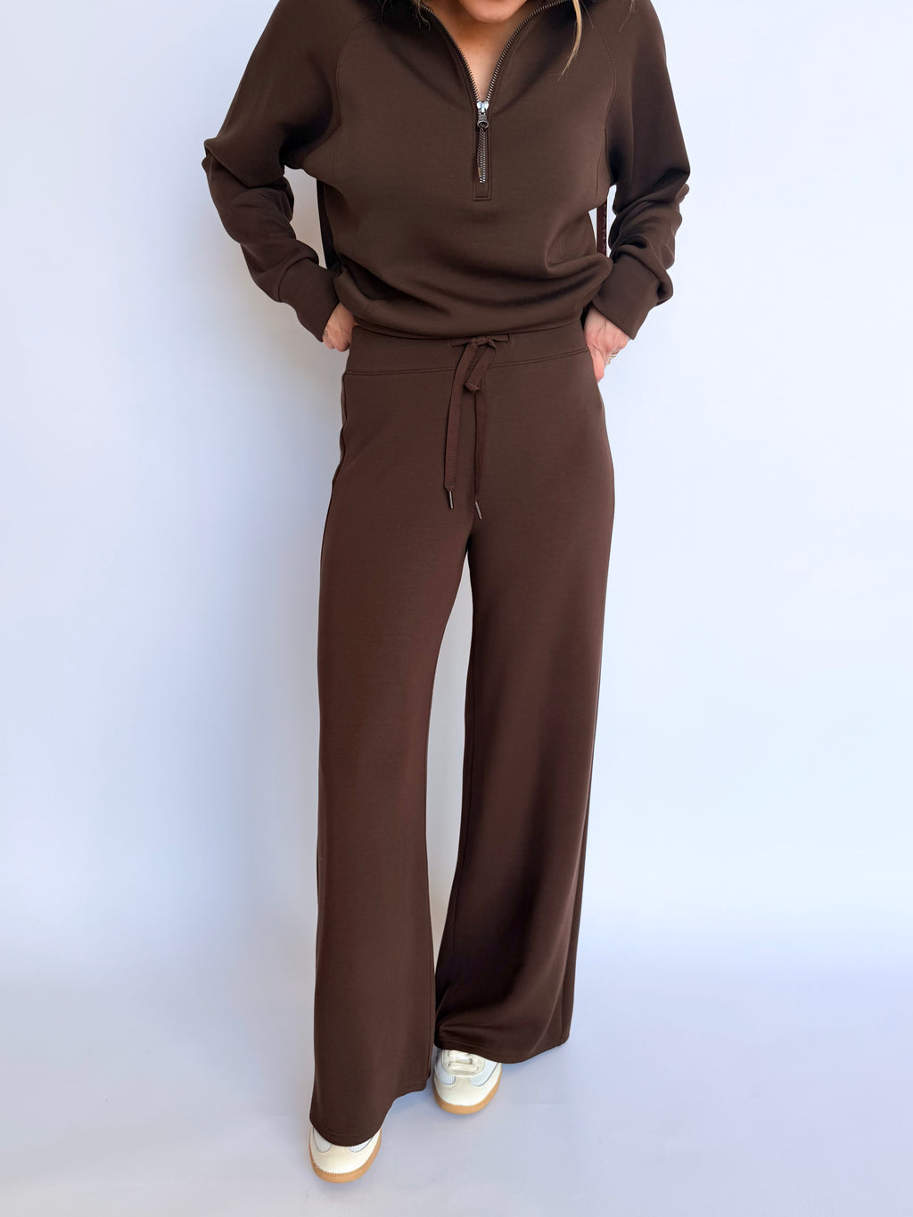 Spanx AirEssentials Wide Leg Pants in Umber Root