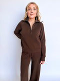 Spanx AirEssentials Track Jacket in Umber Root