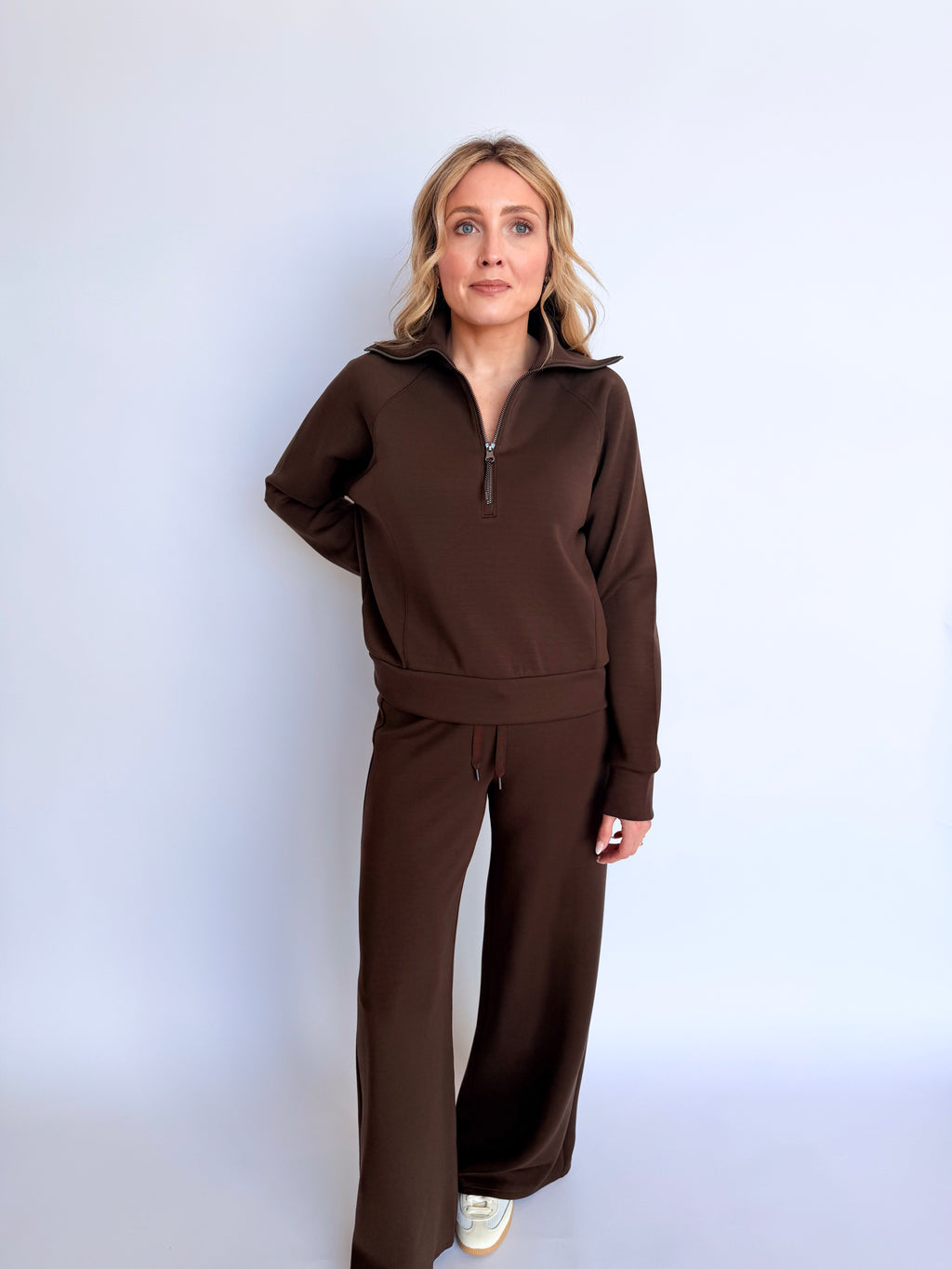 Spanx AirEssentials Track Jacket in Umber Root