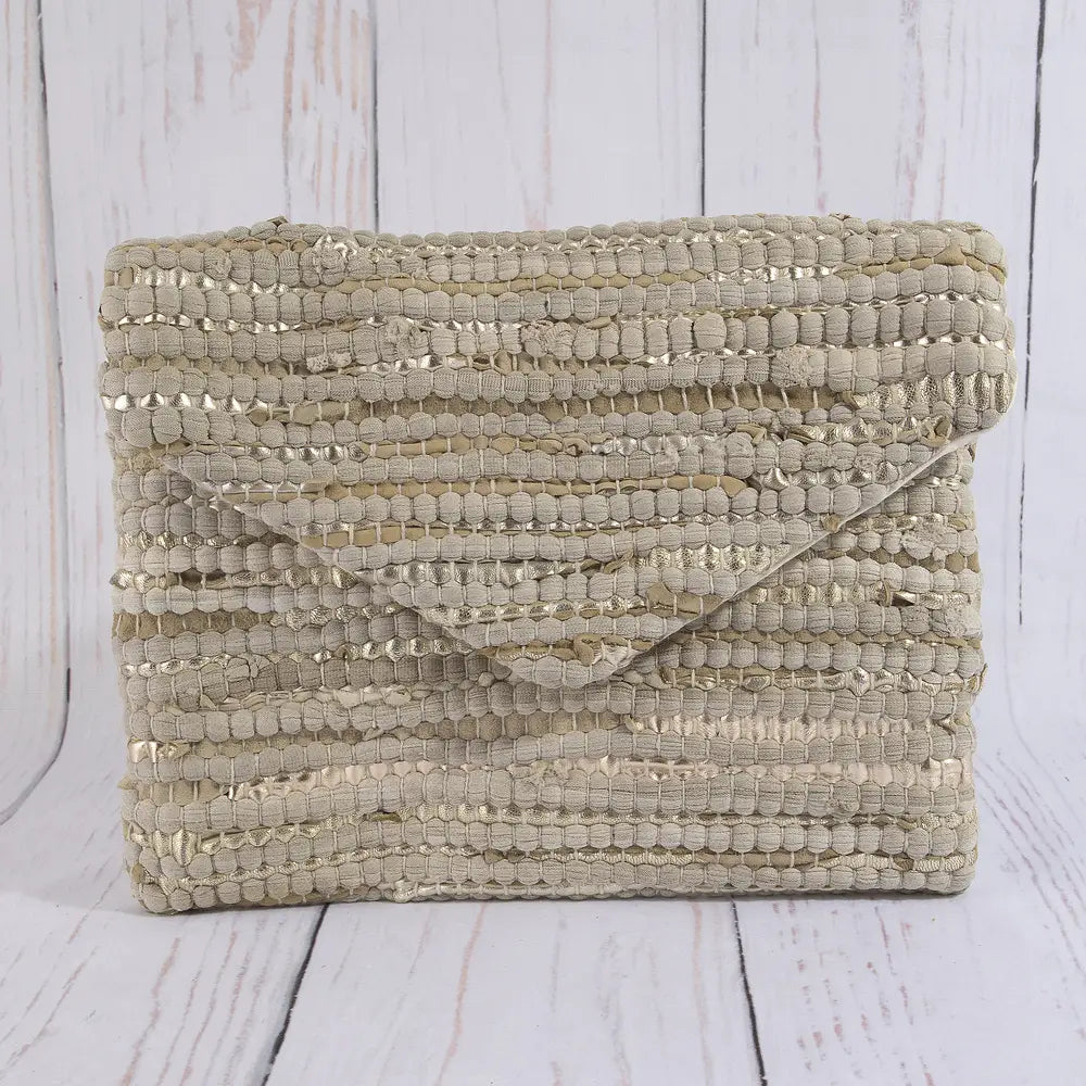 Primrose Woven Envelope Clutch Bag