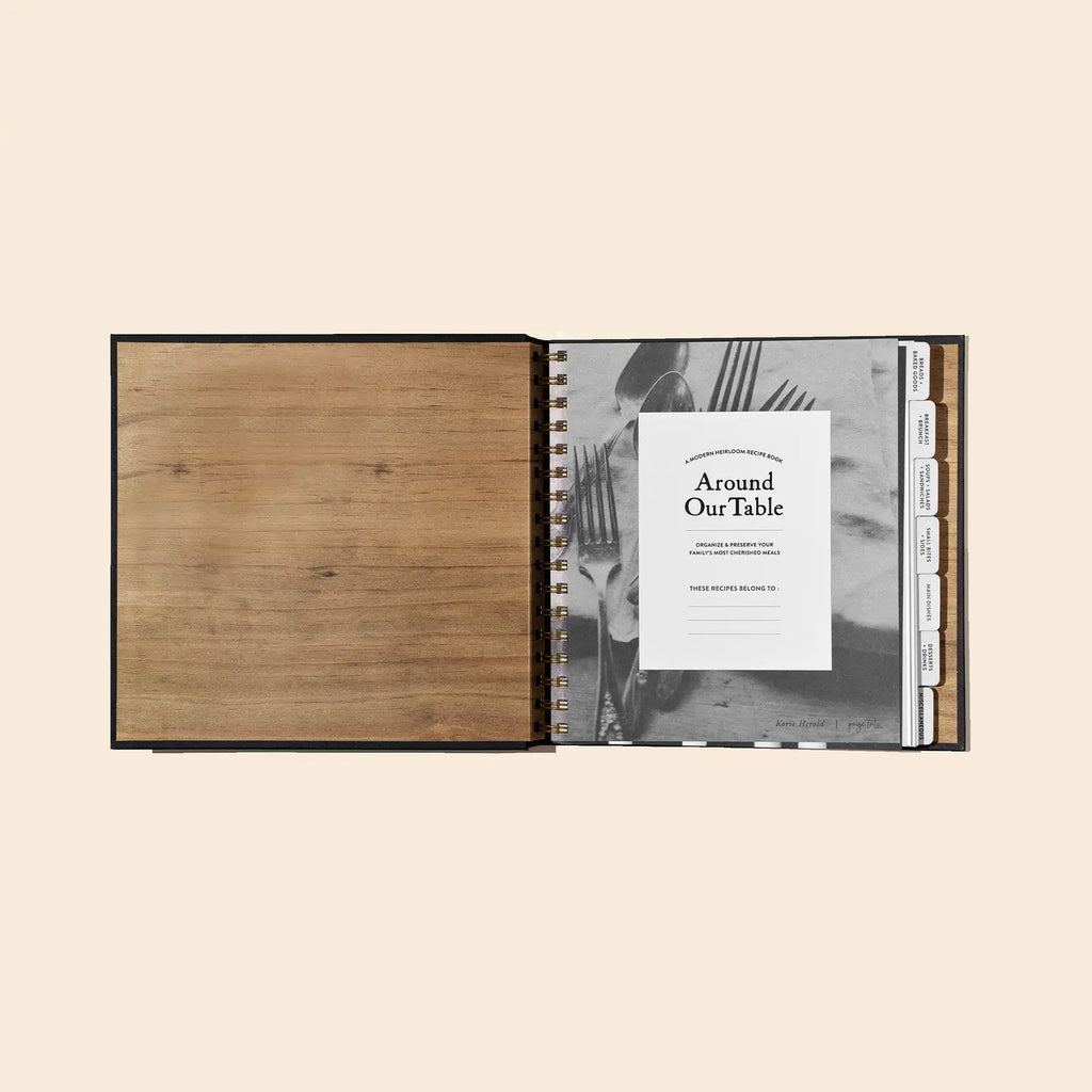 Around Our Table: Recipe Book with Cards