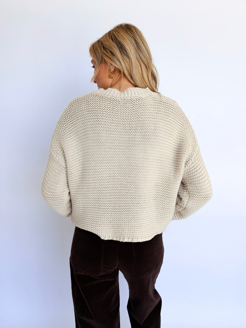 Annabelle Knitted Sweater in French Oak