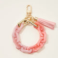 Leilani Resin Chain Keychain in Pink