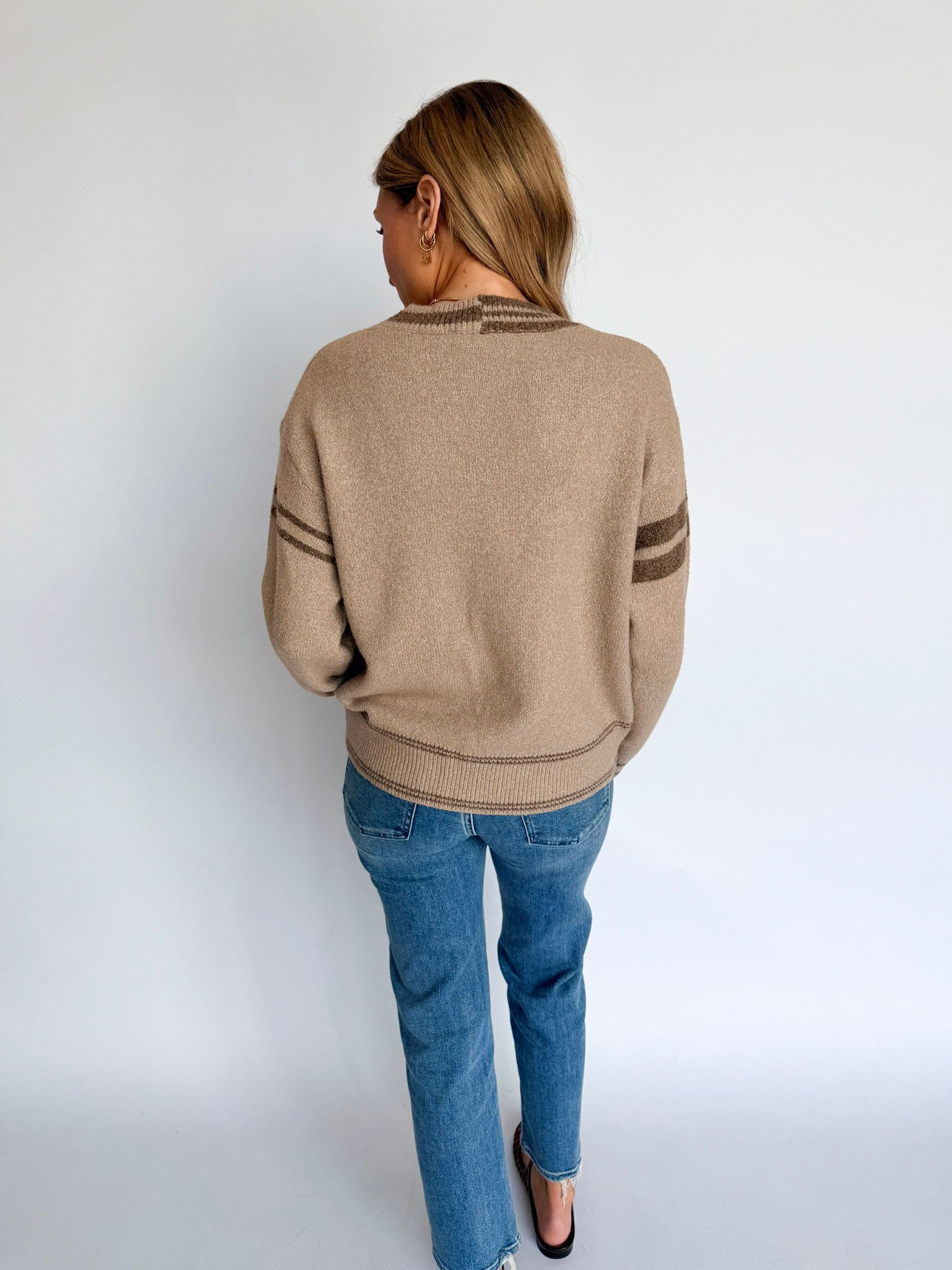Mia Varsity Stripe Cardigan