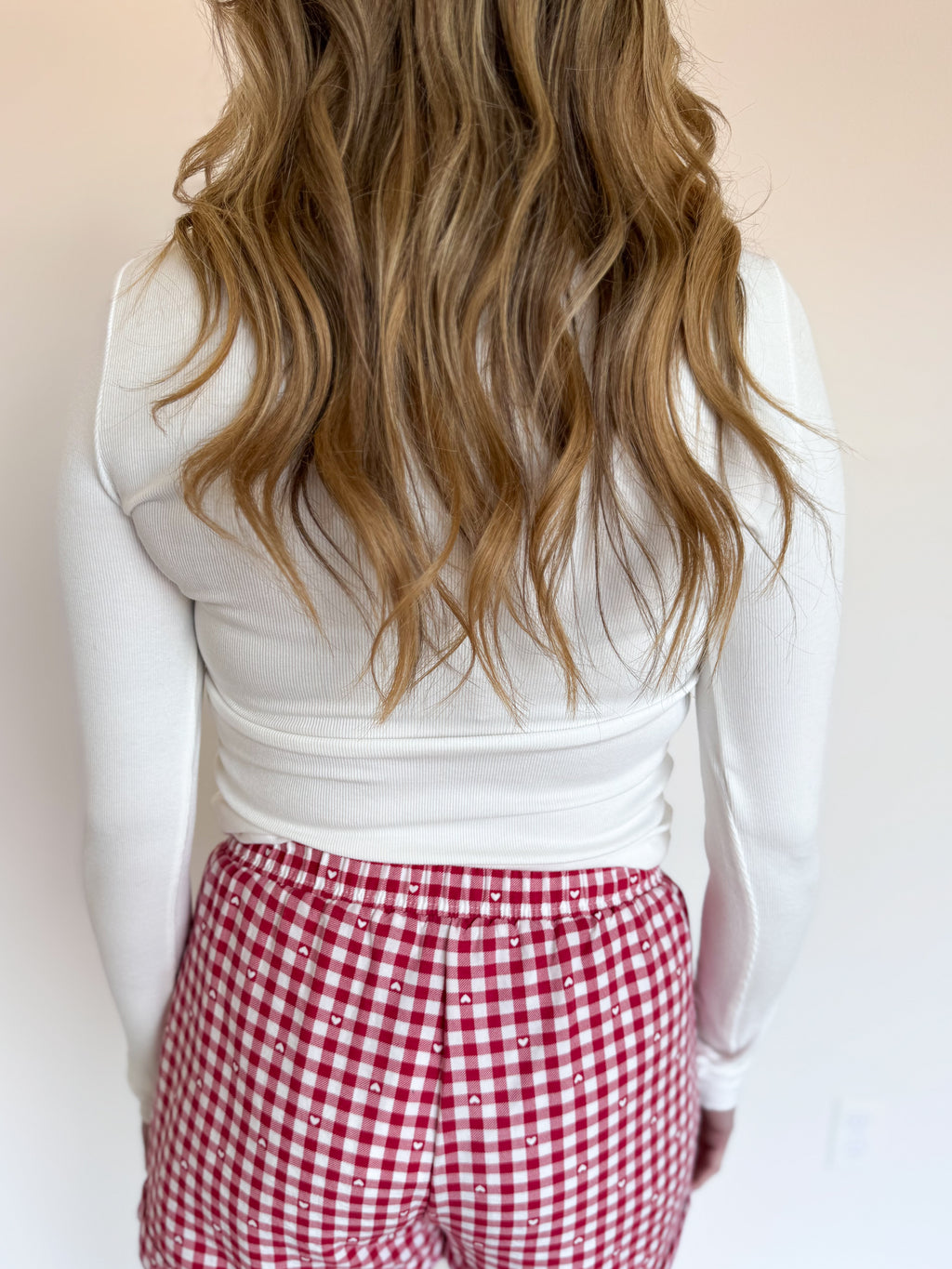 Daphne Ribbed LS Top in White