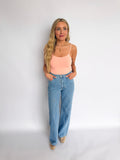 Ottilie Double Layered Seamless Bodysuit in Peach
