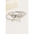 Leigh Twisted Bow Ring in SIlver