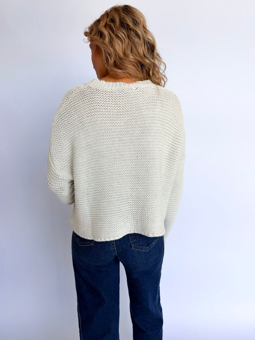 Annabelle Knitted Sweater in Ivory