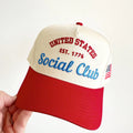 United States Social Club Vintage Trucker Hat