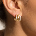 Kaylani Layered Hoop Earrings in Gold