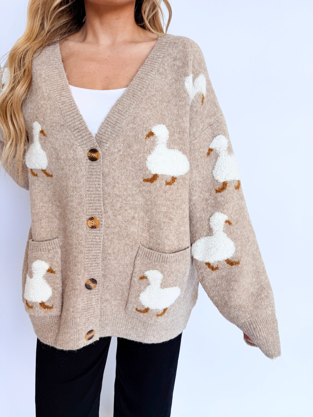 Daphne Duckling Oversized Cardigan
