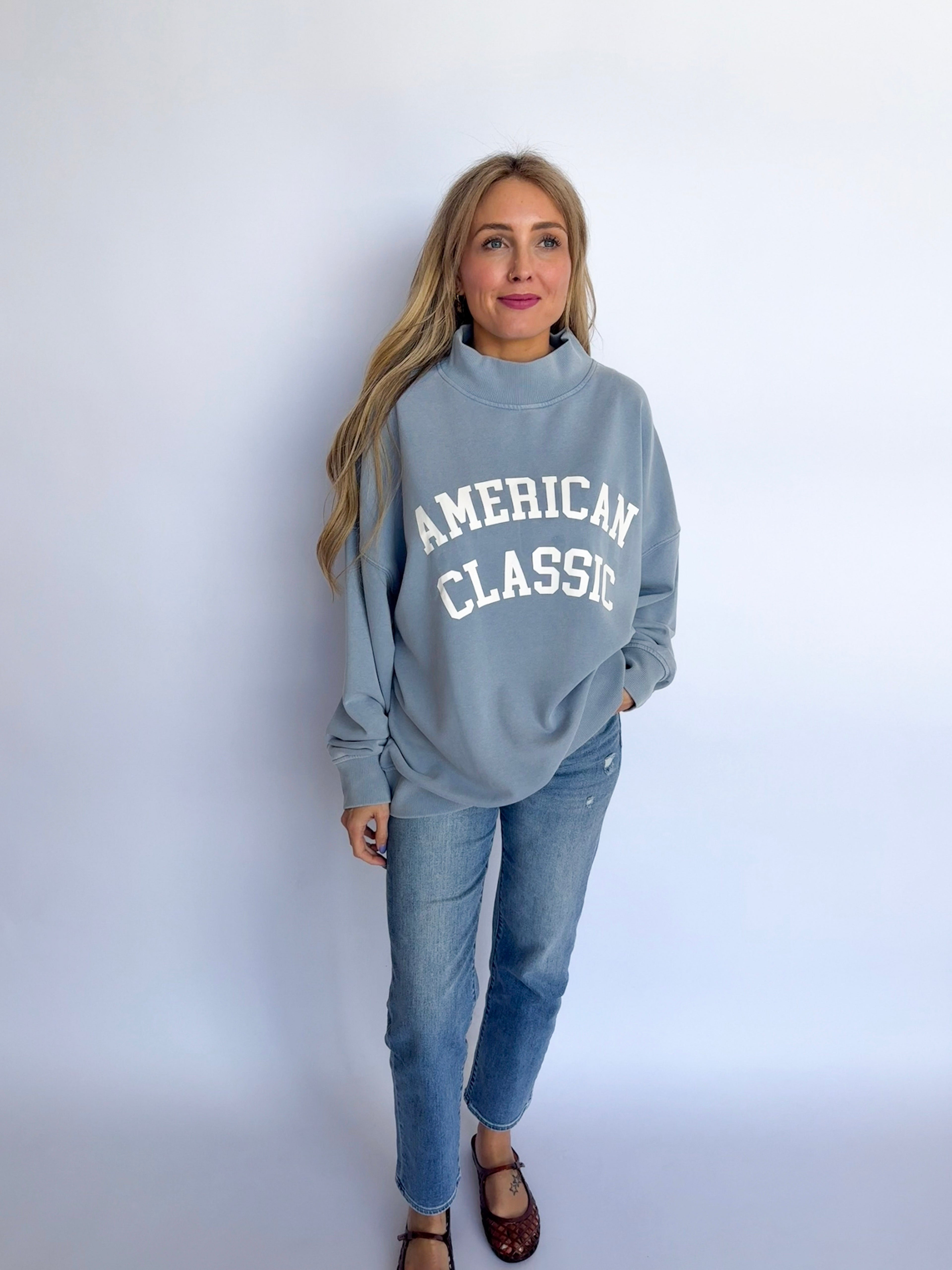 Unity American Classic Reversible Mock Neck Sweatshirt