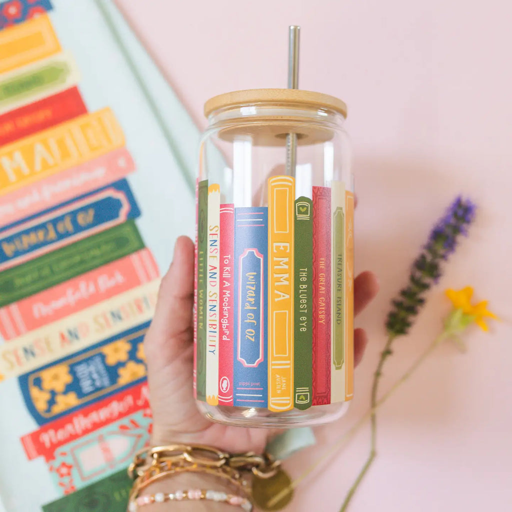 Books Glass Can Tumbler