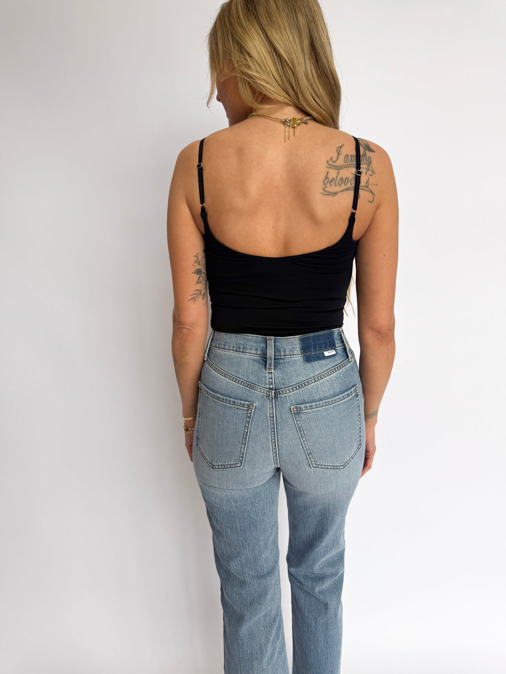 Ottilie Double Layered Seamless Bodysuit in Black
