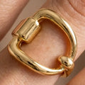 Faye Buckle Ring in Gold