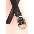 Logan Double Buckle Belt in Black
