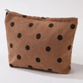 Fawnia Corduroy Polka Dot Pouch