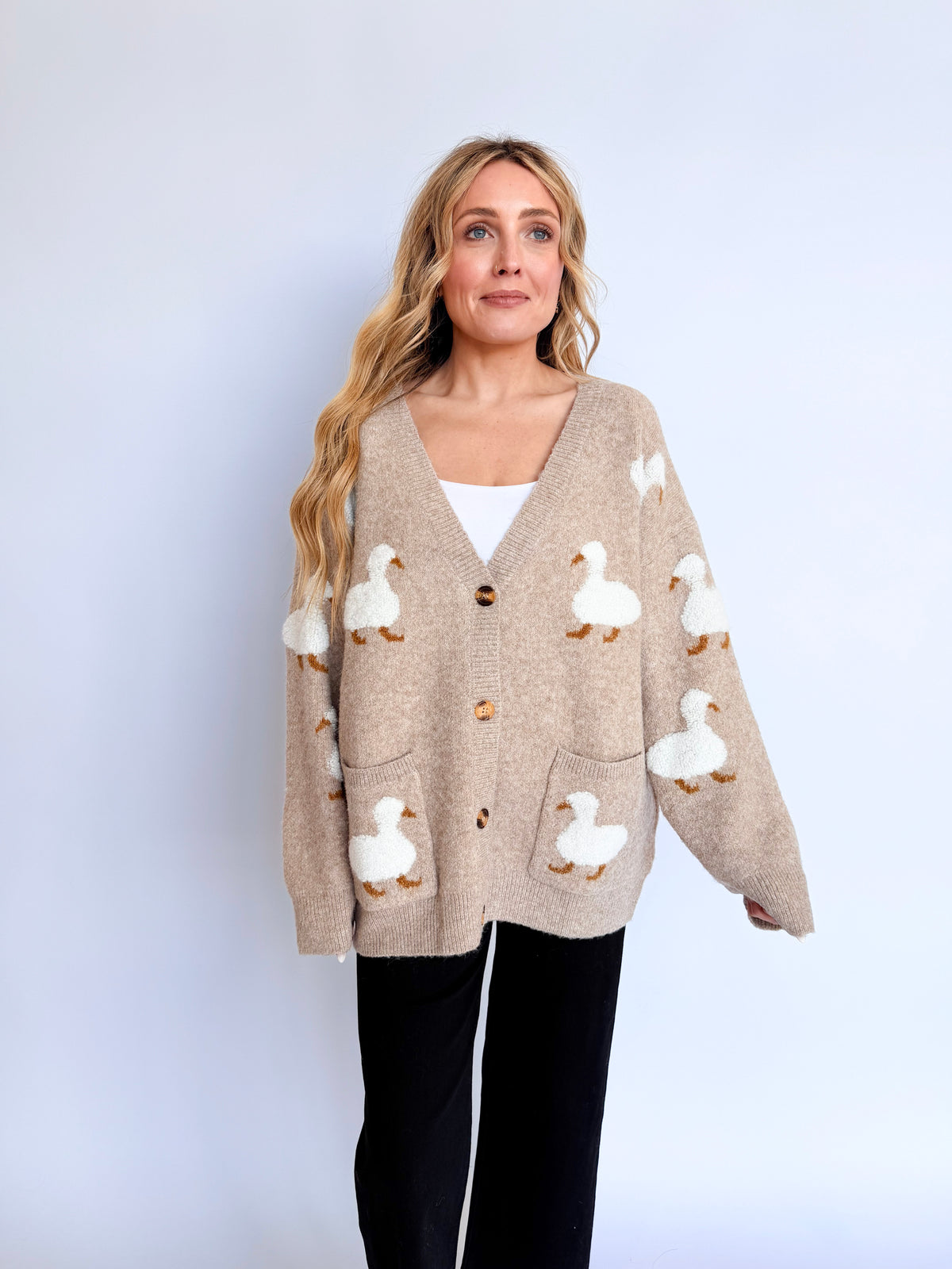 Daphne Duckling Oversized Cardigan