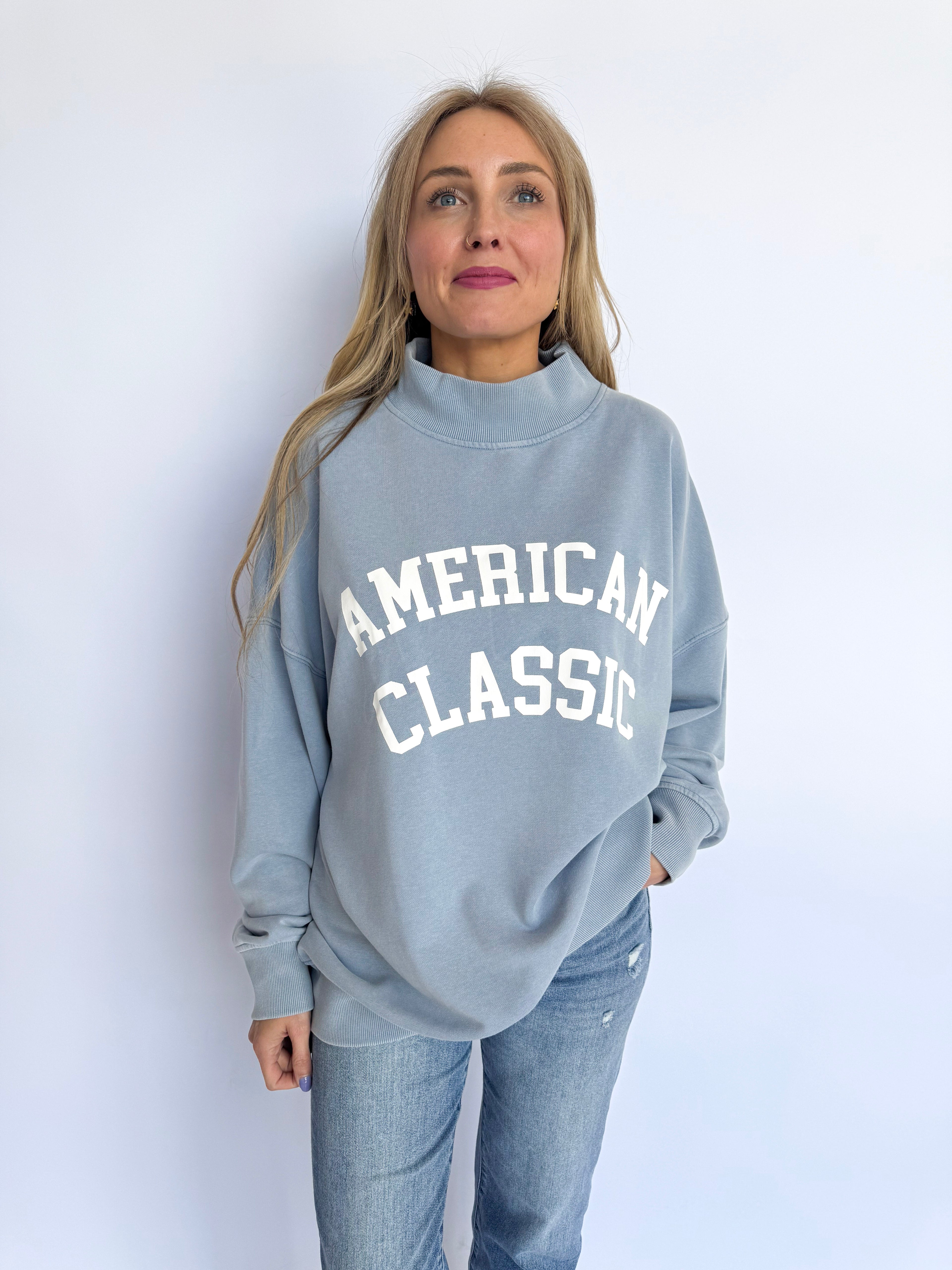 Unity American Classic Reversible Mock Neck Sweatshirt