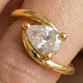Dovina Pear Ring in Gold