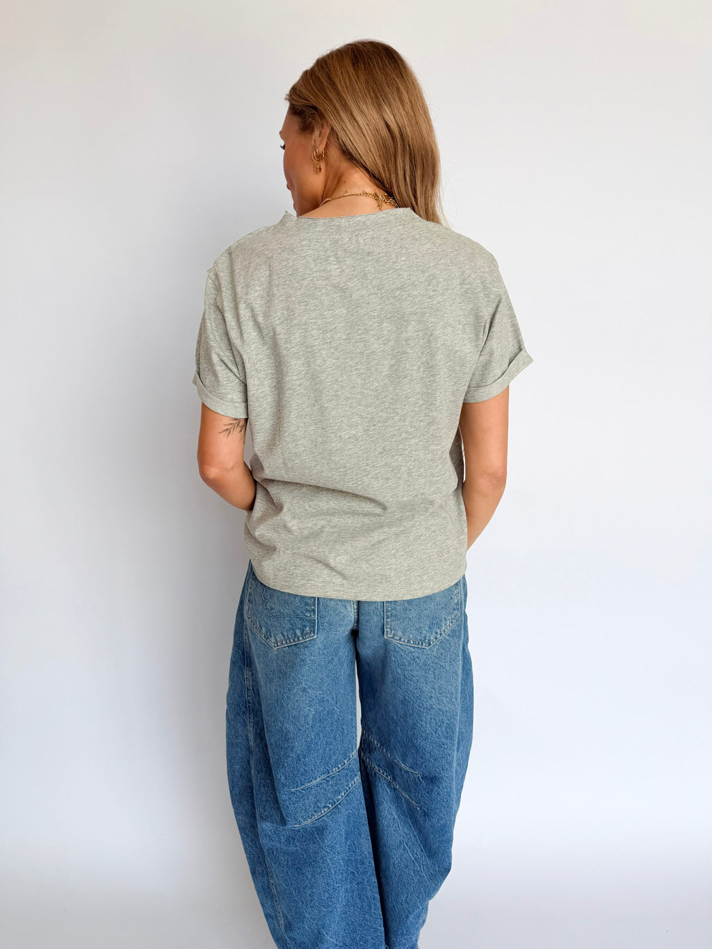 Mali Baby Tee in Heather Grey
