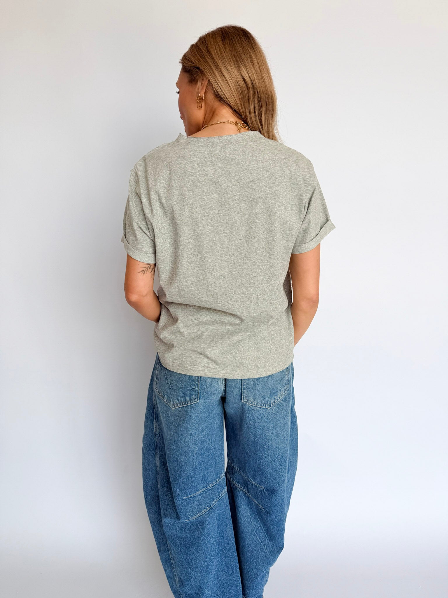 Mali Baby Tee in Heather Grey