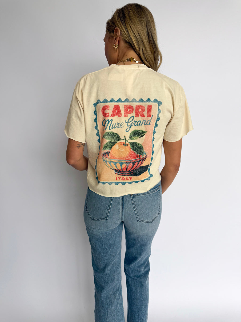 Zia Capri Vintage Graphic Cropped Tee