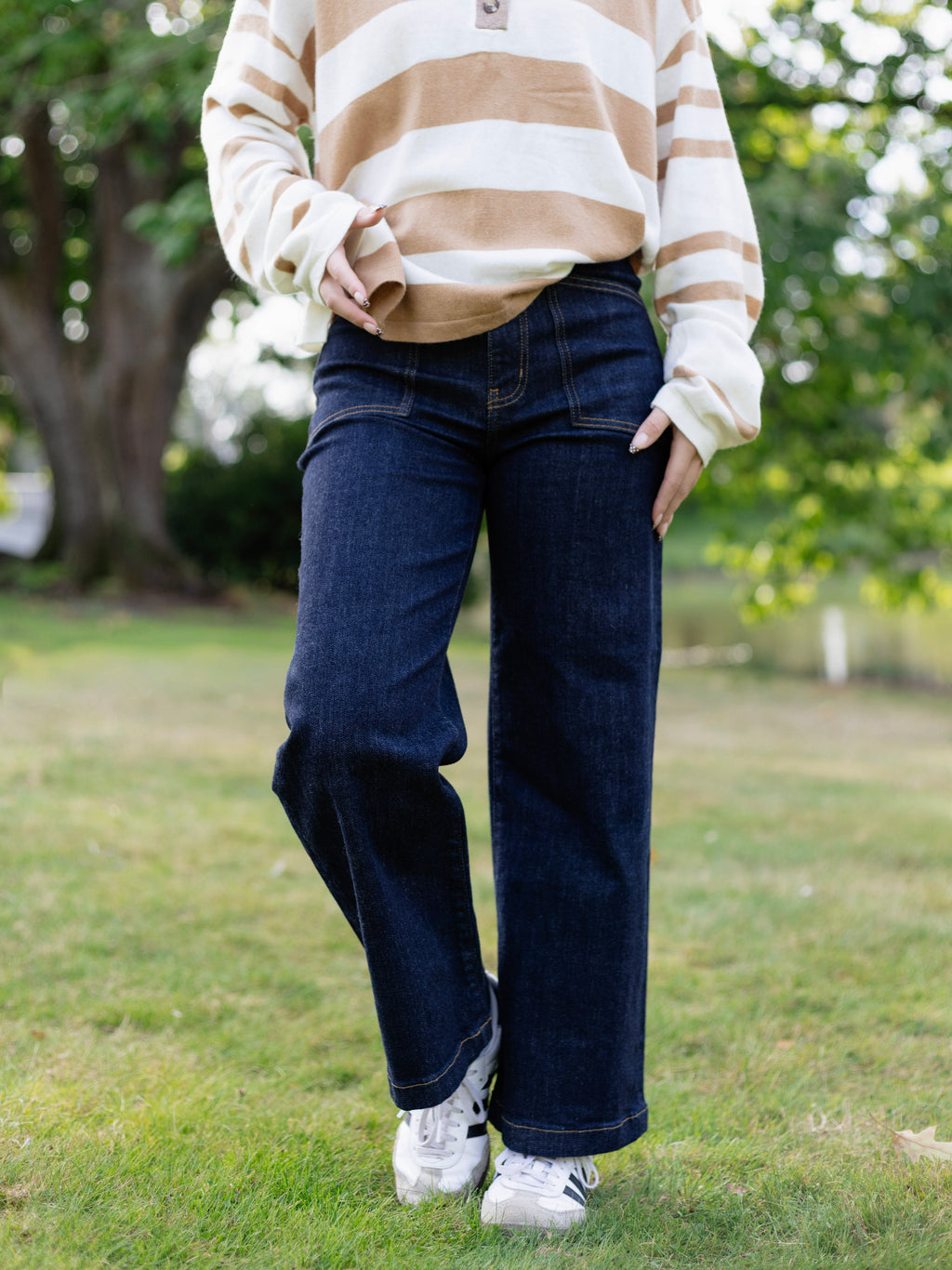 Valley Girl Wide Leg Ankle in RInse