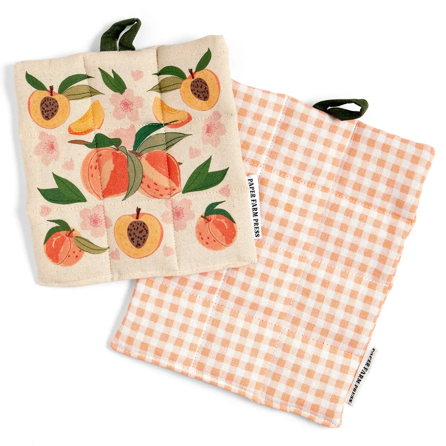 Pot Holder Set - Peach Blossom