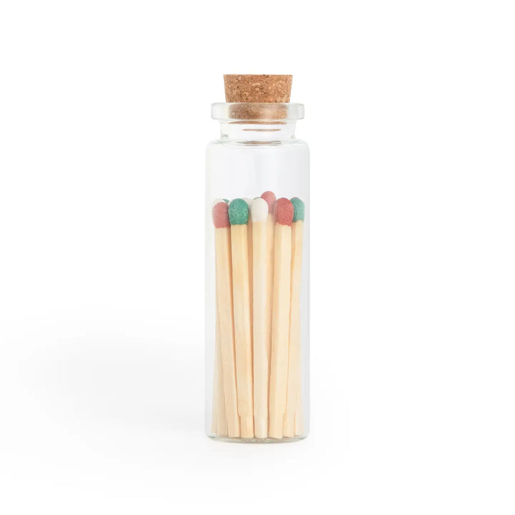 Small Corked Vial Matches - Christmas