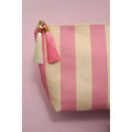 Novalie Striped Tassel Pouch in Pink