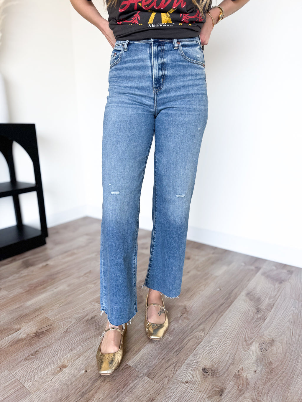 Rayne High Rise Wide Ankle Jeans