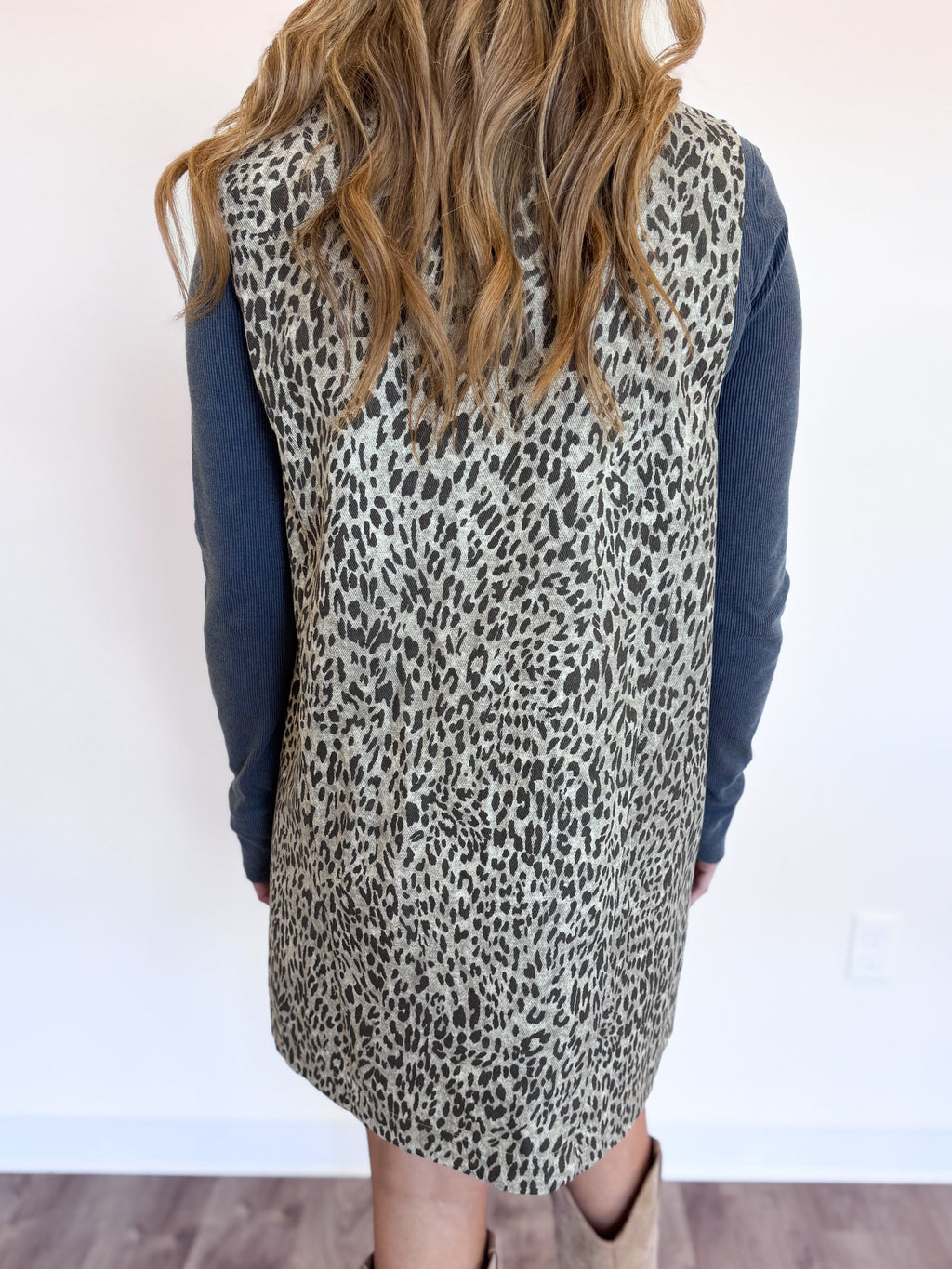 Parker Leopard Denim Mini Dress