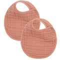 Cloud Muslin Bib 2 Pack - Rose