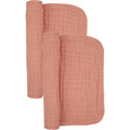 Cloud Muslin Burp Cloth 2 Pack - Rose