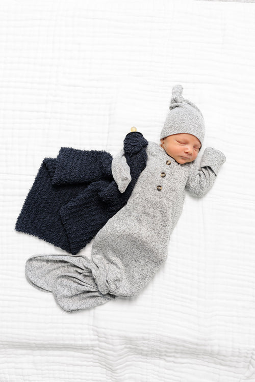 Sam Plush Knit Knotted Gown