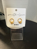 Abby Triple Hoop Earrings in Gold