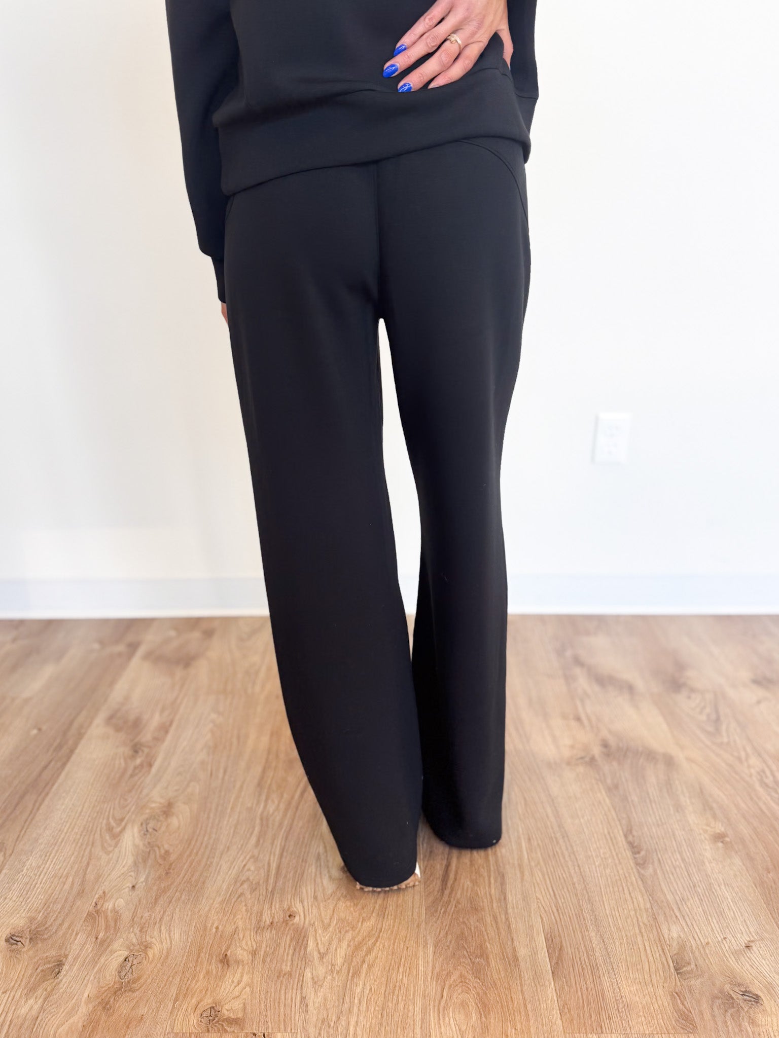 Spanx AirEssentials Wide Leg Pants in Black