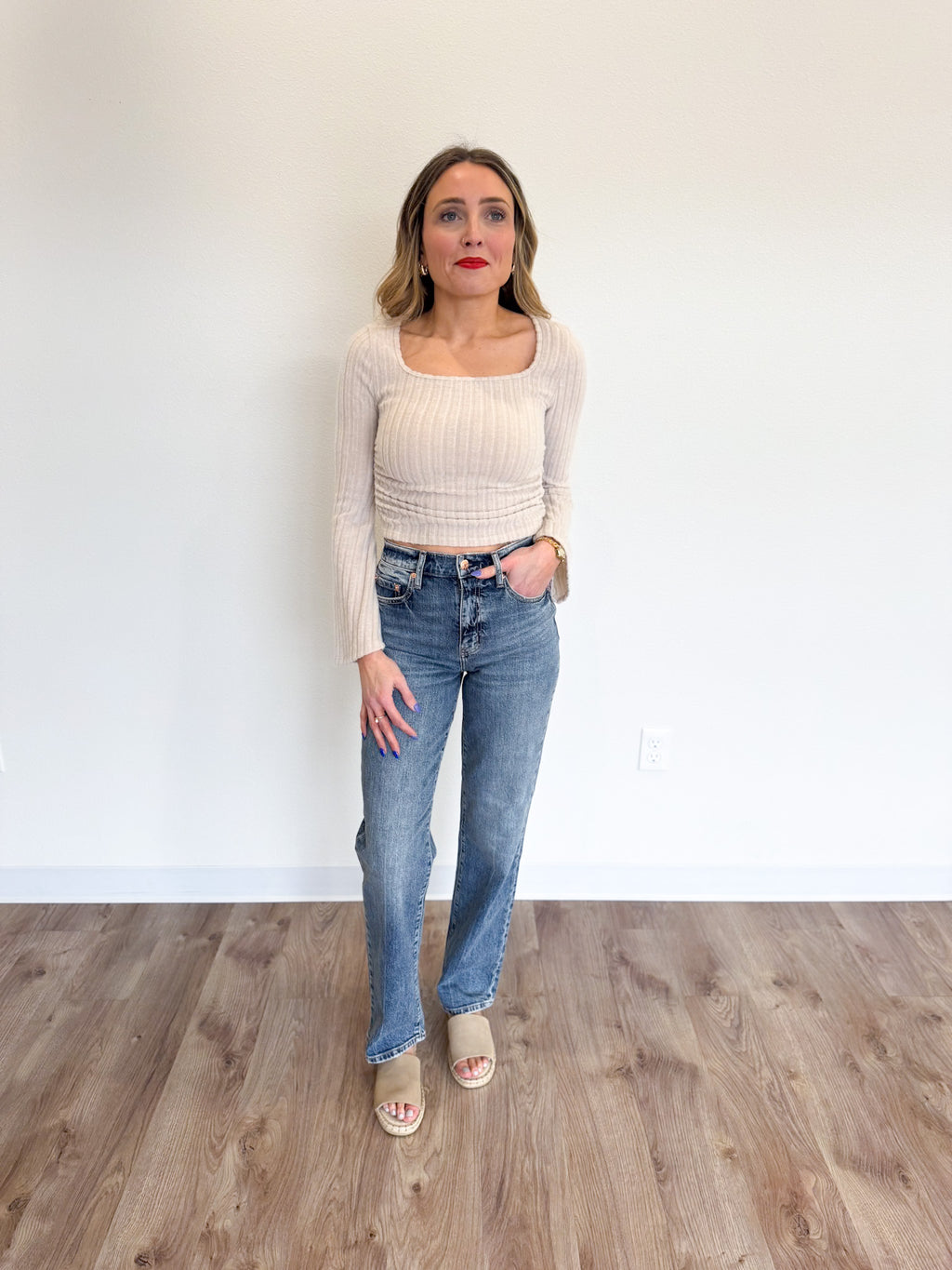 Loretta High Rise Vintage Straight Jeans