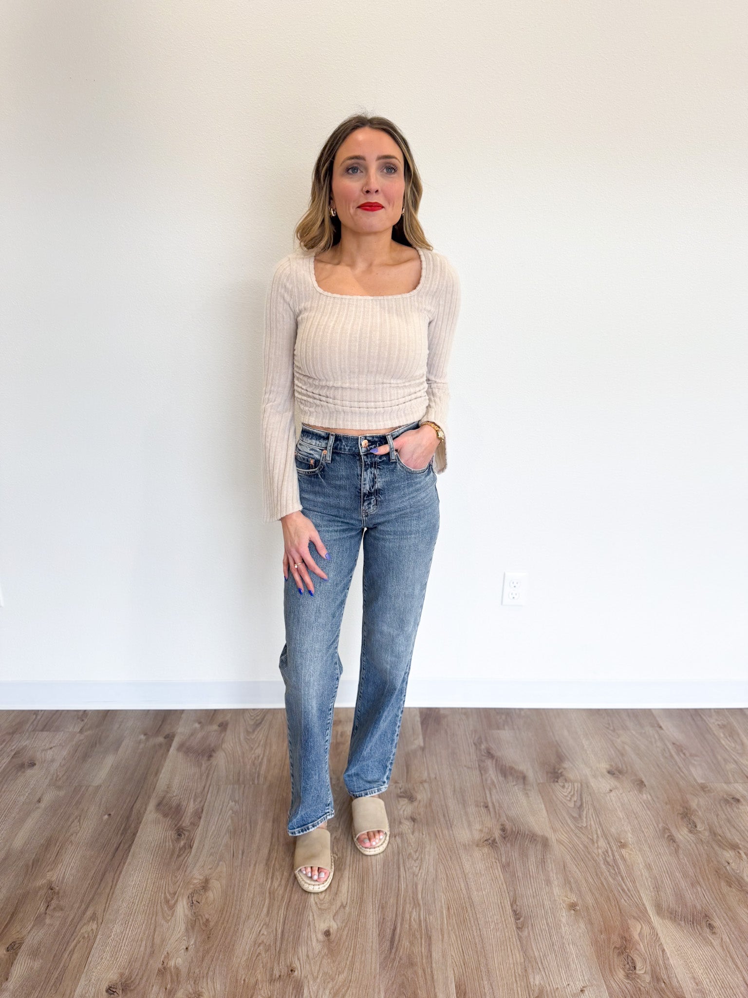 Loretta High Rise Vintage Straight Jeans