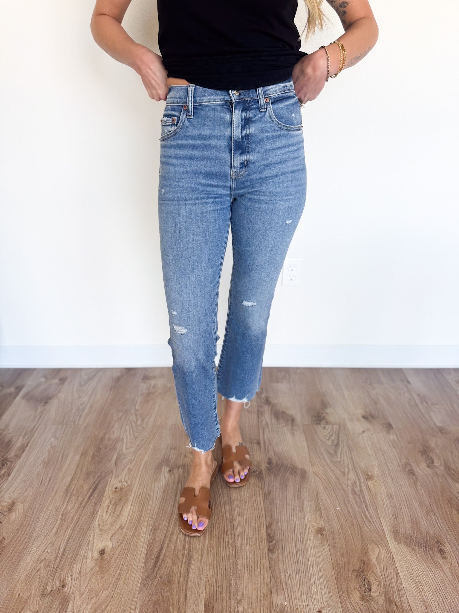 Deborah Crop Flare Jeans